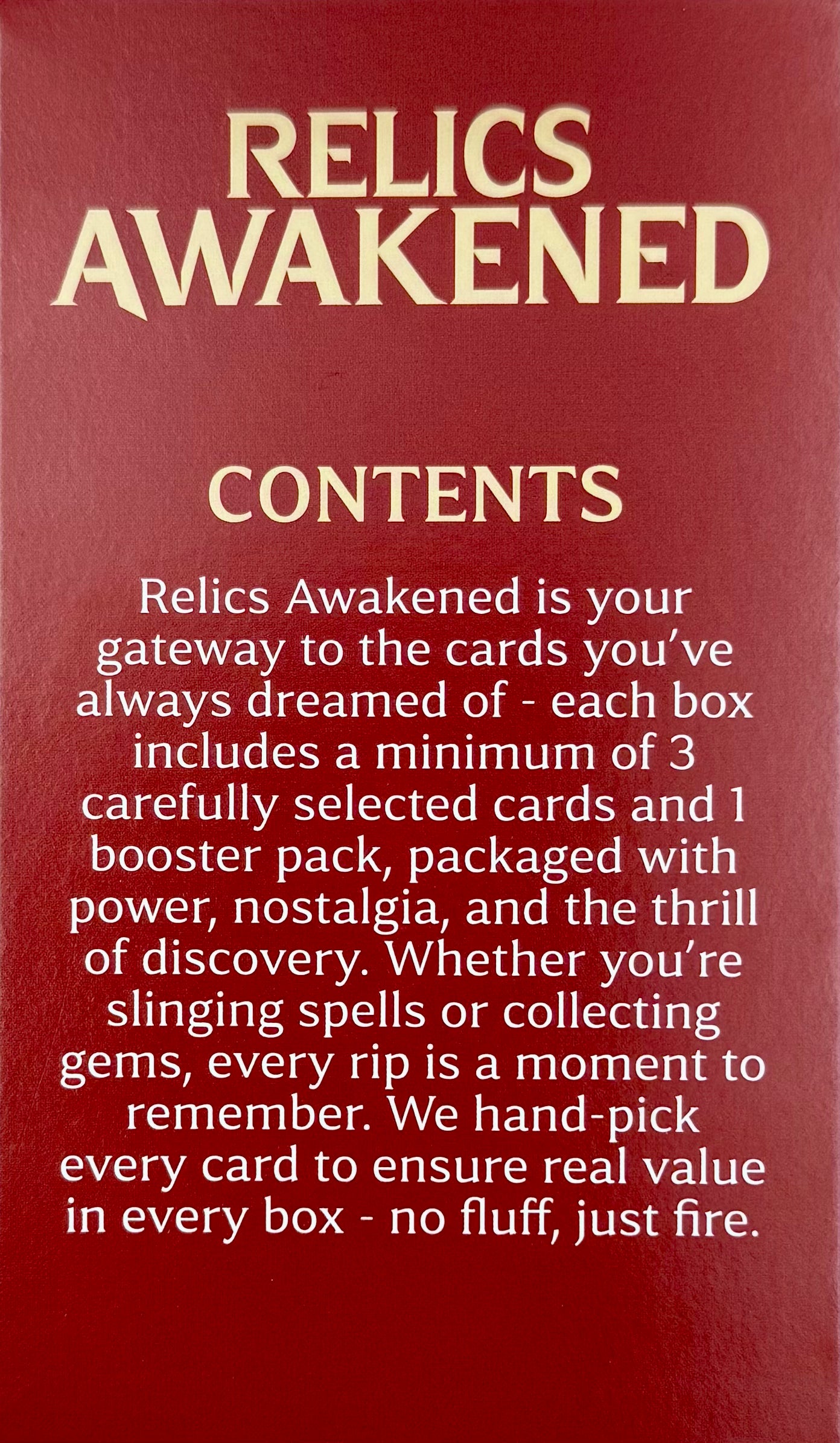 Relics Awakened Magic: The Gathering - $500 Repack