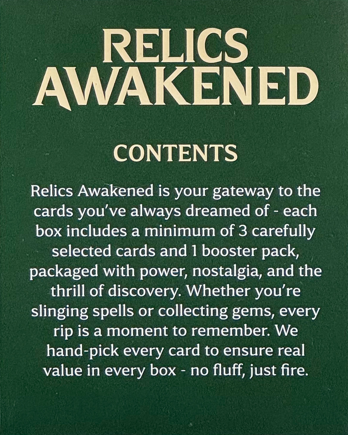 Relics Awakened Magic: The Gathering -  $50  Repack